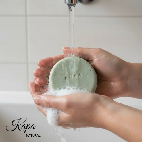 Shampoo solido natural
